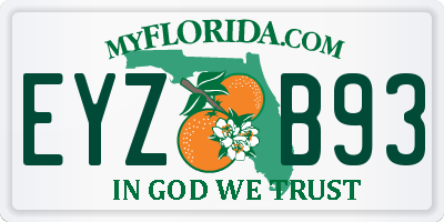 FL license plate EYZB93