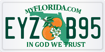 FL license plate EYZB95