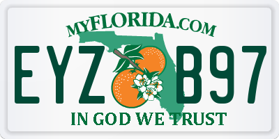 FL license plate EYZB97