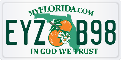 FL license plate EYZB98