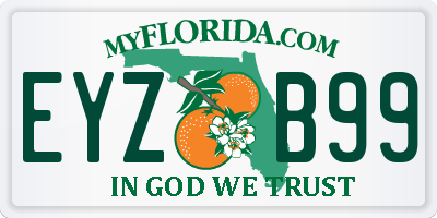 FL license plate EYZB99