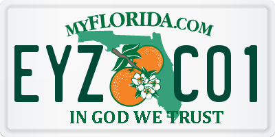 FL license plate EYZC01