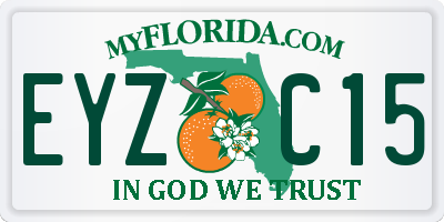FL license plate EYZC15