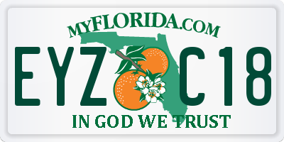 FL license plate EYZC18