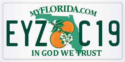 FL license plate EYZC19