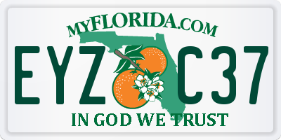 FL license plate EYZC37