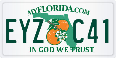 FL license plate EYZC41