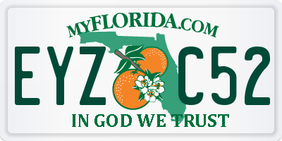 FL license plate EYZC52