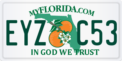FL license plate EYZC53