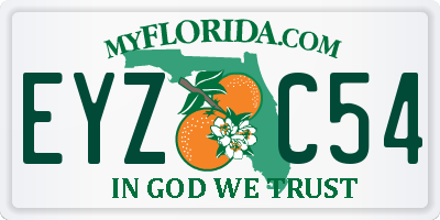 FL license plate EYZC54