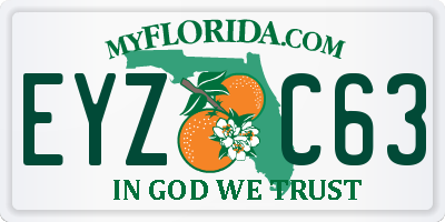 FL license plate EYZC63