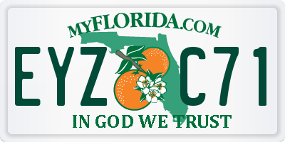 FL license plate EYZC71