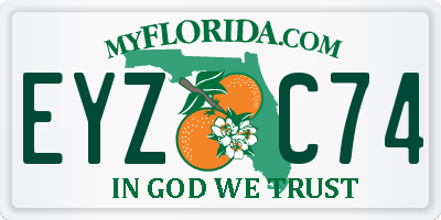 FL license plate EYZC74