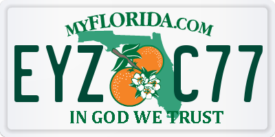 FL license plate EYZC77