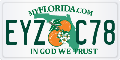 FL license plate EYZC78