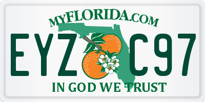 FL license plate EYZC97