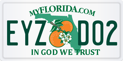 FL license plate EYZD02