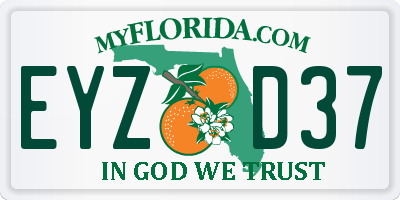 FL license plate EYZD37