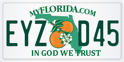 FL license plate EYZD45