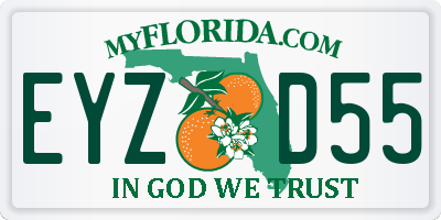 FL license plate EYZD55
