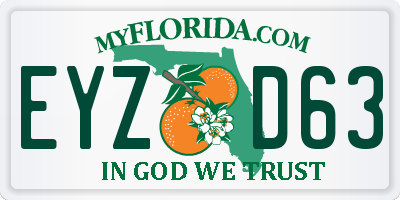 FL license plate EYZD63