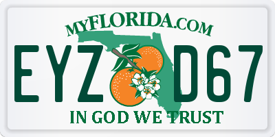 FL license plate EYZD67