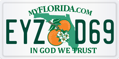 FL license plate EYZD69