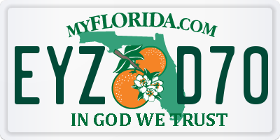FL license plate EYZD70