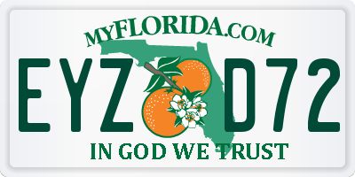 FL license plate EYZD72