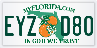 FL license plate EYZD80