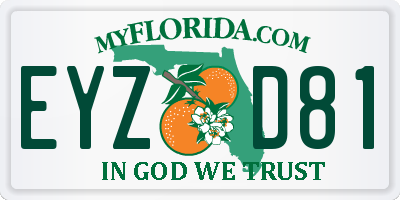 FL license plate EYZD81