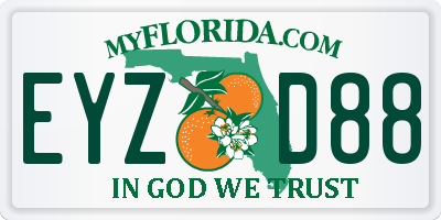FL license plate EYZD88