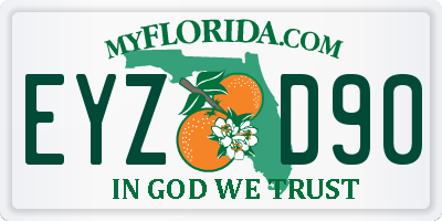 FL license plate EYZD90