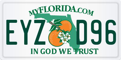 FL license plate EYZD96