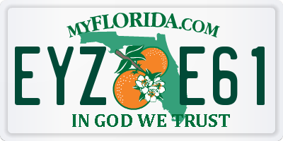 FL license plate EYZE61