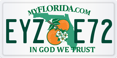 FL license plate EYZE72