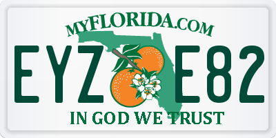 FL license plate EYZE82