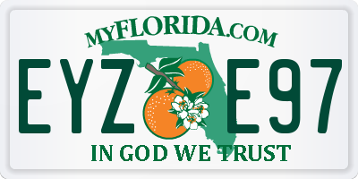 FL license plate EYZE97