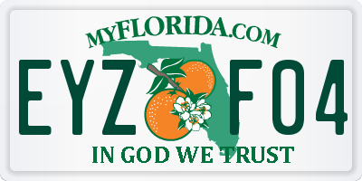 FL license plate EYZF04