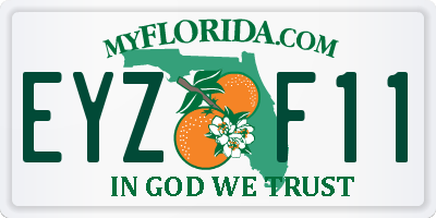 FL license plate EYZF11
