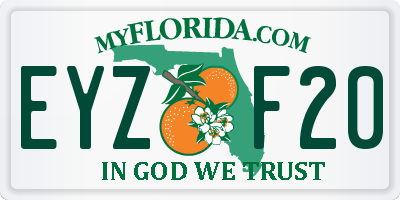 FL license plate EYZF20