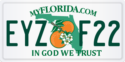 FL license plate EYZF22