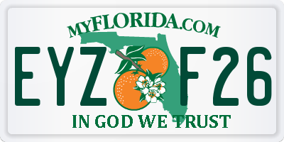 FL license plate EYZF26