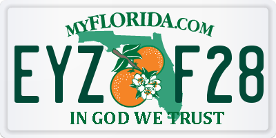 FL license plate EYZF28