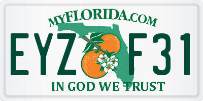 FL license plate EYZF31