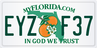 FL license plate EYZF37