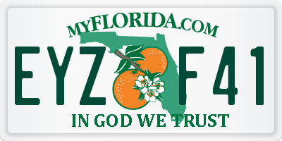 FL license plate EYZF41