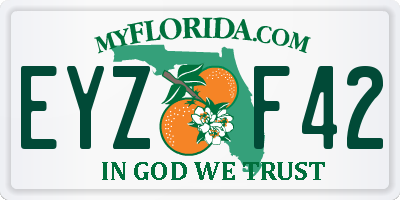 FL license plate EYZF42