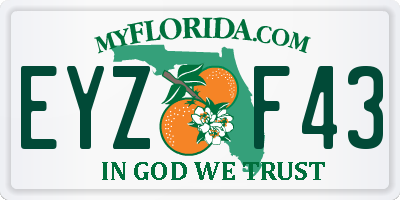 FL license plate EYZF43