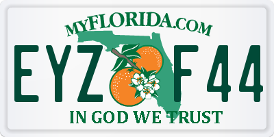 FL license plate EYZF44